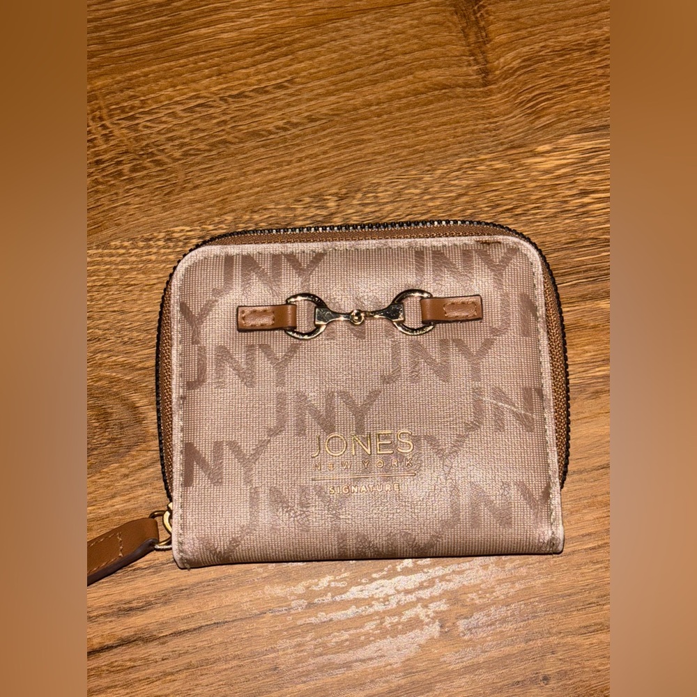 Jones New York Brown Logo Wallet